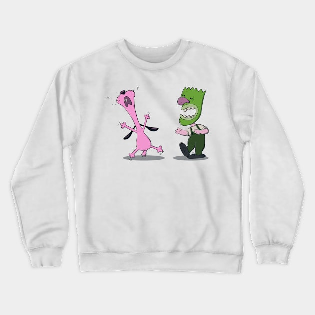 Courage of the peanuts dog Crewneck Sweatshirt by aStro678